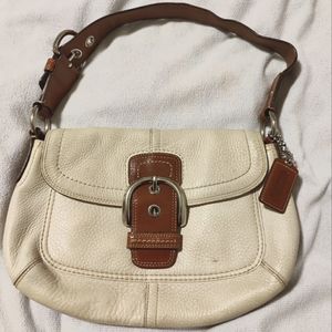 Coach Soho leather-buckle front shoulder bag